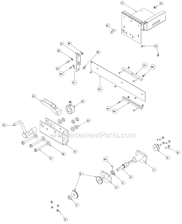 Page B Diagram and Parts List for PF10  Barranca Diamond Circular Saw